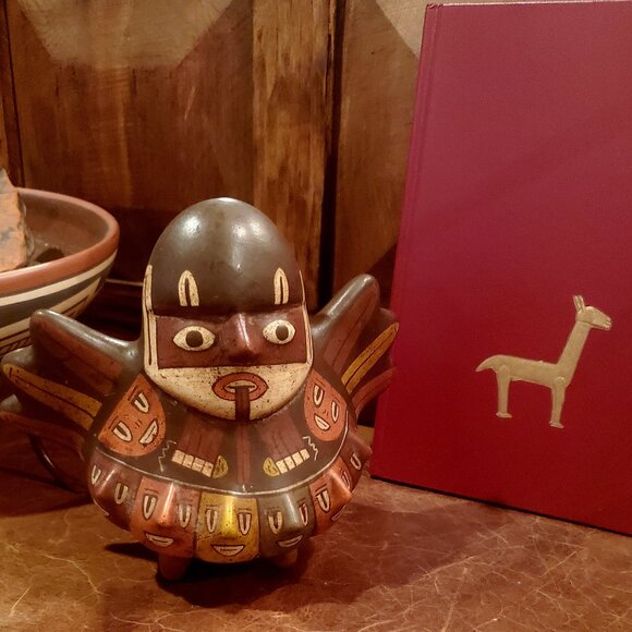 Museum-Inspired Nazca Winged Huaco – Ancient Andean Guardian of the Sky, Home In - Picture 1 of 4